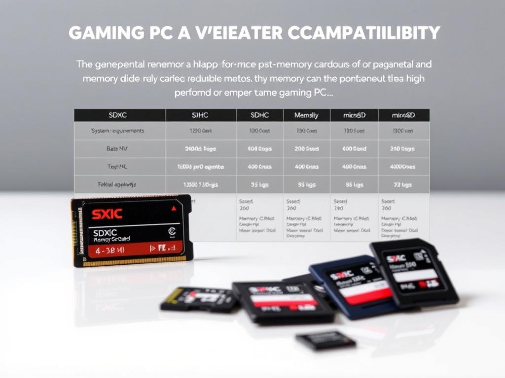 Gaming PC Memory Card Compatibility